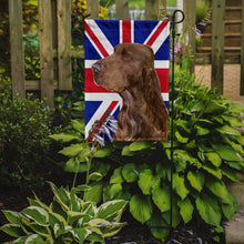 Load image into Gallery viewer, Field Spaniel with English Union Jack British Flag Garden Flag – Decorative Outdoor Yard Flag SS4967GF