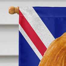 Load image into Gallery viewer, Cavalier Spaniel with English Union Jack British Flag Flag Canvas House Size SS4969CHF