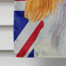 Load image into Gallery viewer, Cavalier Spaniel with English Union Jack British Flag Flag Canvas House Size SS4969CHF