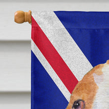 Load image into Gallery viewer, Basset Hound with English Union Jack British Flag Flag Canvas House Size SS4970CHF