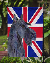 Load image into Gallery viewer, Scottish Terrier with English Union Jack British Flag Garden Flag - Outdoor Decorative Yard Flag