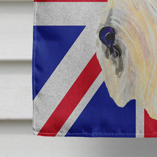 Load image into Gallery viewer, Scottish Terrier Wheaten with English Union Jack British Flag Flag Canvas House Size SS4972CHF
