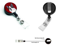 Load image into Gallery viewer, Boston Terrier Retractable Badge Reel or ID Holder with Clip