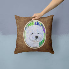 Load image into Gallery viewer, Westie Throw Pillow - 14x14 Decorative Pillow – Art for Your Home &amp; Patio