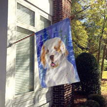 Load image into Gallery viewer, Clumber Spaniel Flag Canvas House Size