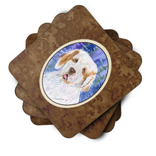 Load image into Gallery viewer, Clumber Spaniel Coasters - Set of 4 Lightweight Foam, Absorbent Drink Coasters