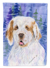 Load image into Gallery viewer, Clumber Spaniel Garden Flag – Decorative Outdoor Yard Flag