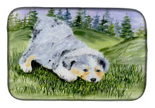 Load image into Gallery viewer, Australian Shepherd Dish Drying Mat – Absorbent, Artistic Kitchen Essentials SS8015DDM