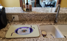 Load image into Gallery viewer, Cat Dish Drying Mat – Absorbent, Artistic Kitchen Essentials SS8020DDM