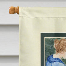 Load image into Gallery viewer, Lady with her  Westie Flag Canvas House Size