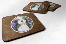 Load image into Gallery viewer, Bearded Collie Coasters - Set of 4 Lightweight Foam, Absorbent Drink Coasters