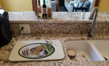 Load image into Gallery viewer, English Bulldog Dish Drying Mat – Absorbent, Artistic Kitchen Essentials SS8023DDM