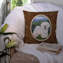Load image into Gallery viewer, Bichon Frise Throw Pillow - 14x14 Decorative Pillow – Art for Your Home &amp; Patio