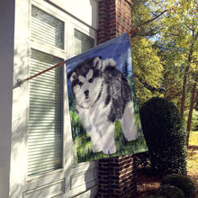 Load image into Gallery viewer, Alaskan Malamute Flag Canvas House Size