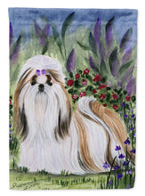 Load image into Gallery viewer, Shih Tzu Flag Canvas House Size