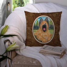 Load image into Gallery viewer, Briard Throw Pillow - 14x14 Decorative Pillow – Art for Your Home &amp; Patio