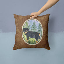 Load image into Gallery viewer, Rottweiler Throw Pillow - 14x14 Decorative Pillow – Art for Your Home &amp; Patio