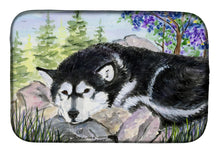 Load image into Gallery viewer, Alaskan Malamute Dish Drying Mat – Absorbent, Artistic Kitchen Essentials SS8062DDM