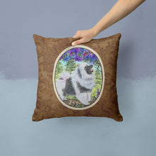 Load image into Gallery viewer, Keeshond Throw Pillow - 14x14 Decorative Pillow – Art for Your Home &amp; Patio