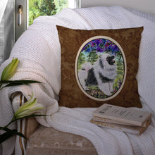 Load image into Gallery viewer, Keeshond Throw Pillow - 14x14 Decorative Pillow – Art for Your Home &amp; Patio