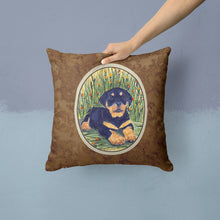Load image into Gallery viewer, Rottweiler Throw Pillow - 14x14 Decorative Pillow – Art for Your Home &amp; Patio