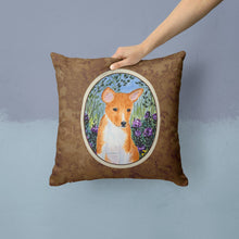 Load image into Gallery viewer, Basenji Throw Pillow - 14x14 Decorative Pillow – Art for Your Home &amp; Patio