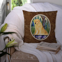 Load image into Gallery viewer, Golden Retriever Throw Pillow - 14x14 Decorative Pillow – Art for Your Home &amp; Patio