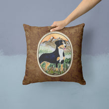 Load image into Gallery viewer, Entlebucher Mountain Dog Throw Pillow - 14x14 Decorative Pillow – Art for Your Home &amp; Patio