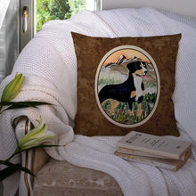 Load image into Gallery viewer, Entlebucher Mountain Dog Throw Pillow - 14x14 Decorative Pillow – Art for Your Home &amp; Patio