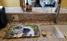 Load image into Gallery viewer, Keeshond Dish Drying Mat – Absorbent, Artistic Kitchen Essentials SS8127DDM