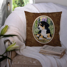 Load image into Gallery viewer, Entlebucher Mountain Dog Throw Pillow - 14x14 Decorative Pillow – Art for Your Home &amp; Patio