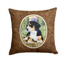 Load image into Gallery viewer, Entlebucher Mountain Dog Throw Pillow - 14x14 Decorative Pillow – Art for Your Home &amp; Patio