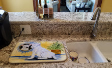 Load image into Gallery viewer, Bull Terrier Dish Drying Mat – Absorbent, Artistic Kitchen Essentials SS8135DDM