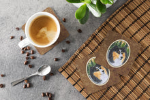 Load image into Gallery viewer, Sheltie Coasters - Set of 4 Lightweight Foam, Absorbent Drink Coasters