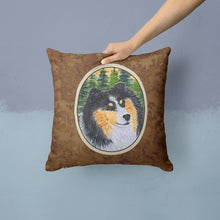 Load image into Gallery viewer, Sheltie Throw Pillow - 14x14 Decorative Pillow – Art for Your Home &amp; Patio