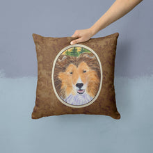 Load image into Gallery viewer, Sheltie Throw Pillow - 14x14 Decorative Pillow – Art for Your Home &amp; Patio