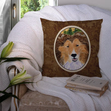Load image into Gallery viewer, Sheltie Throw Pillow - 14x14 Decorative Pillow – Art for Your Home &amp; Patio