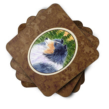Load image into Gallery viewer, Sheltie Coasters - Set of 4 Lightweight Foam, Absorbent Drink Coasters
