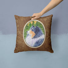 Load image into Gallery viewer, Sheltie Throw Pillow - 14x14 Decorative Pillow – Art for Your Home &amp; Patio