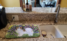 Load image into Gallery viewer, Papillon Dish Drying Mat – Absorbent, Artistic Kitchen Essentials SS8153DDM