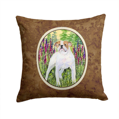 English Bulldog Throw Pillow - 14x14 Decorative Pillow – Art for Your Home & Patio