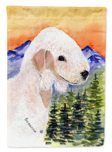 Load image into Gallery viewer, Bedlington Terrier Flag Canvas House Size