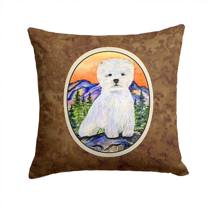 Westie Throw Pillow - 14x14 Decorative Pillow – Art for Your Home & Patio