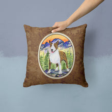 Load image into Gallery viewer, Bull Terrier Throw Pillow - 14x14 Decorative Pillow – Art for Your Home &amp; Patio