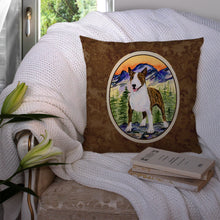 Load image into Gallery viewer, Bull Terrier Throw Pillow - 14x14 Decorative Pillow – Art for Your Home &amp; Patio