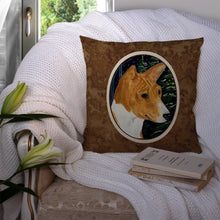 Load image into Gallery viewer, Basenji Throw Pillow - 14x14 Decorative Pillow – Art for Your Home &amp; Patio
