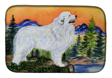 Load image into Gallery viewer, Great Pyrenees Dish Drying Mat – Absorbent, Artistic Kitchen Essentials SS8183DDM