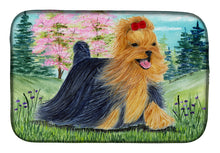 Load image into Gallery viewer, Yorkie Dish Drying Mat – Absorbent, Artistic Kitchen Essentials SS8188DDM