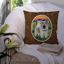 Load image into Gallery viewer, Keeshond Throw Pillow - 14x14 Decorative Pillow – Art for Your Home &amp; Patio