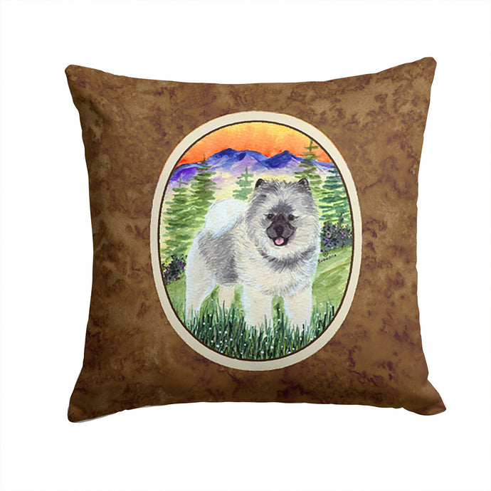 Keeshond Throw Pillow - 14x14 Decorative Pillow – Art for Your Home & Patio